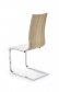 Jídelní židle bílá čalouněná moderní K104 - bílá/dub sonoma