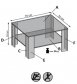 Čtvercový konferenční stolek KWADRO KWADRAT - SKLADEM
