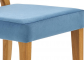 Jídelní židle dřevo masiv, medový dub / modrá WENANTY