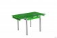 Jídelní stůl rozkládací zelený skleněný KENT