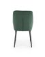 Zelená židle jídelní kovová K432