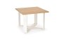 Malý levný stolek konferenční bílý CROSS