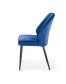 Modrá židle jídelní kovová K432