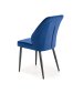 Modrá židle jídelní kovová K432