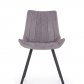Jídelní židle šedá designová čalouněná K279