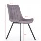Jídelní židle šedá designová čalouněná K279