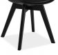 Jídelní židle černá plastová moderní KRIS II