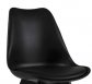 Jídelní židle černá plastová moderní KRIS II