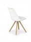 Jídelní židle bílá moderní plastová K201