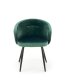 Zelená jídelní židle s područkou K430