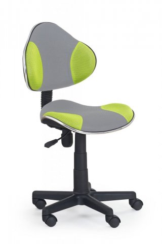 Dětská židle čalouněná zeleno-šedá FLASH 2