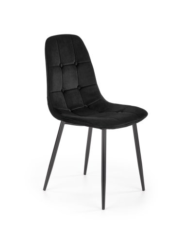 Černá luxusní židle do kuchyně kovová K417