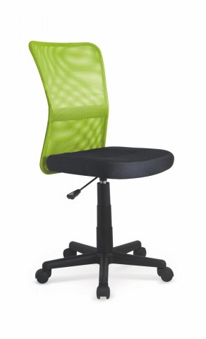 Židle k psacímu stolu dětská zeleno-černá DINGO