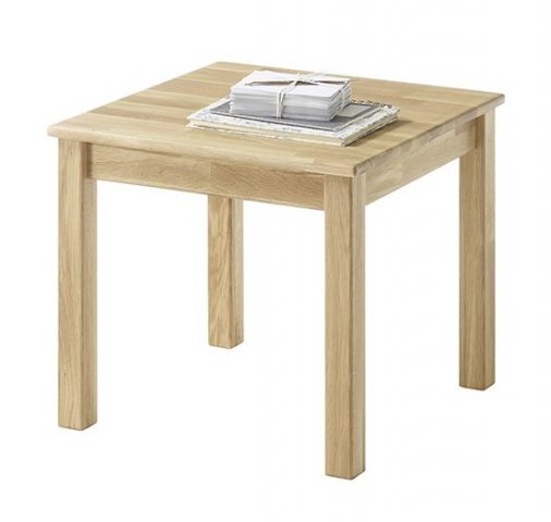 Malý kávový stolek dub masiv ALFONS 50x50