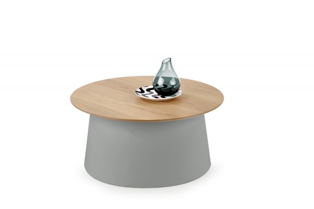 Kulatý stolek konferenční šedý AZZURA