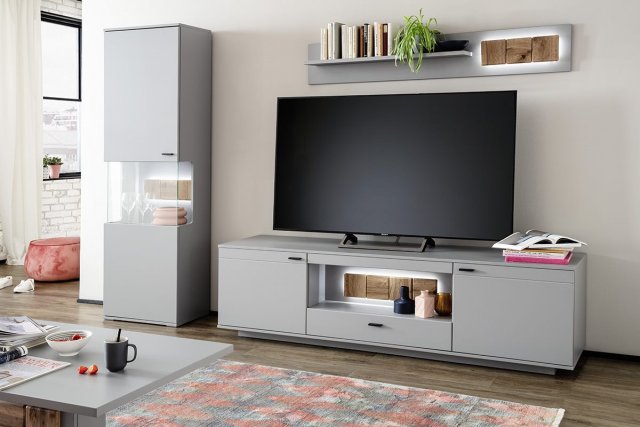Luxusní šedá sestava obývací ZADAR W01