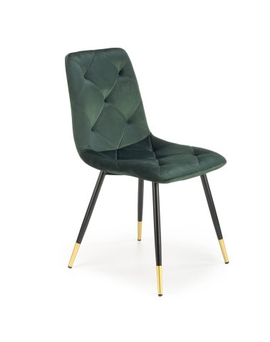 Levná zelená jídelní židle K438