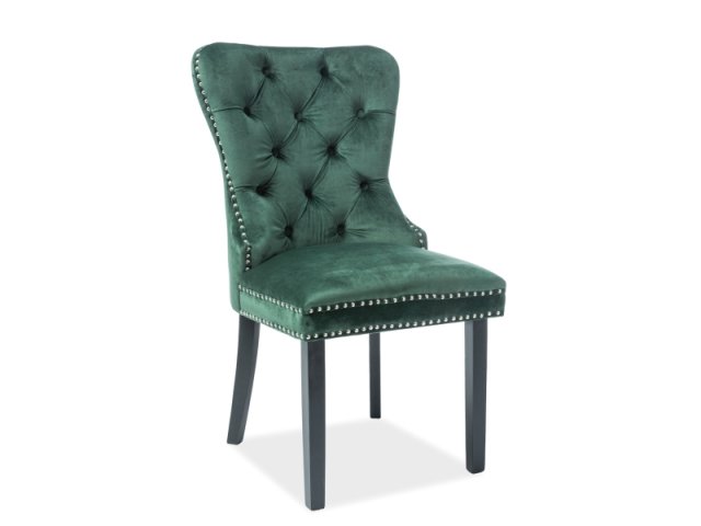 Jídelní židle zelená August Velvet