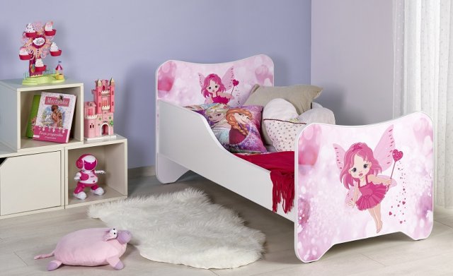 Dětská postel s matrací vícebarevná HAPPY FAIRY