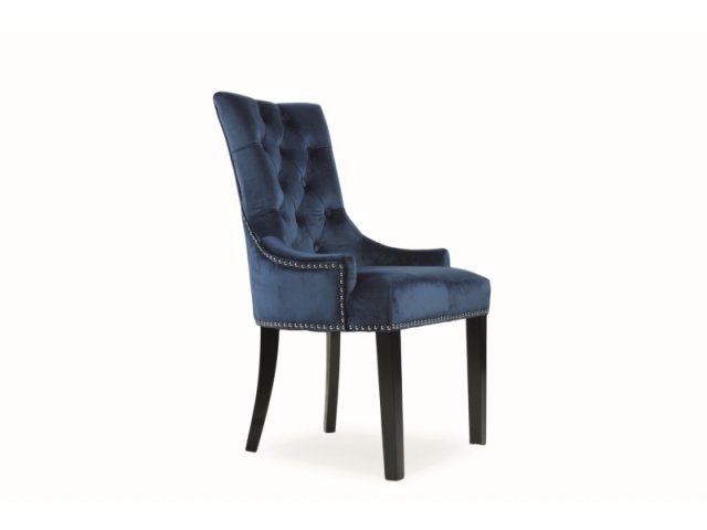 Jídelní židle modrá Edward Velvet