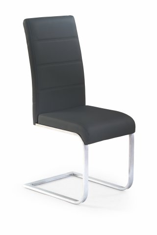 Černá jídelní židle kovová K85