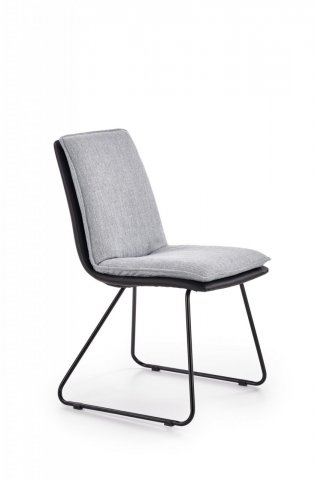 Jídelní židle čalouněná ekokůže světle šedá K326