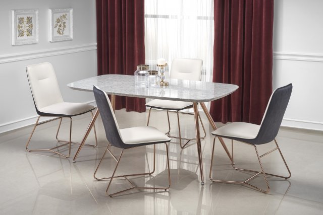 Šedý jídelní stůl luxusní BARCANO